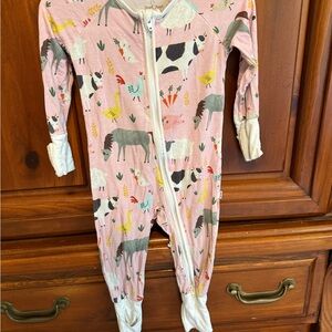 Kids Animal Print Little Sleepies Zip Up